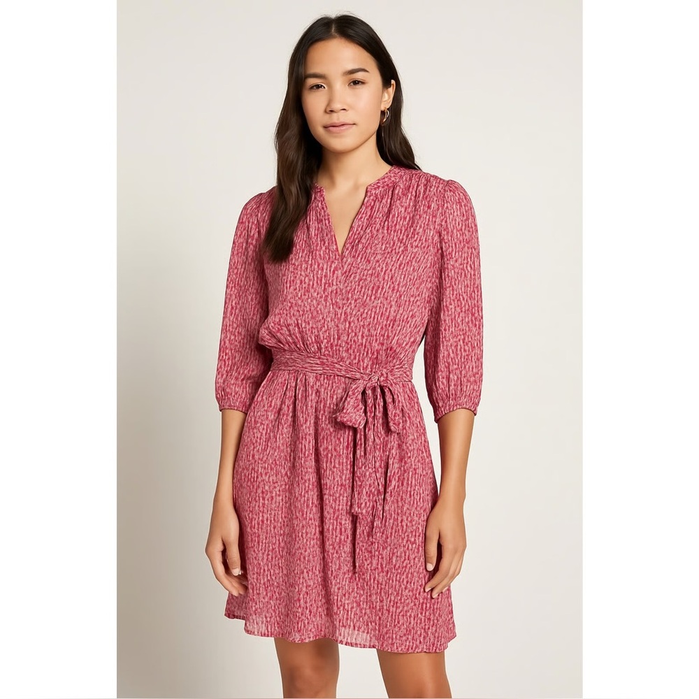 Evereve Joyce Women’s Pink Abstract Print Mini Dress Size M Feminine Lightweight